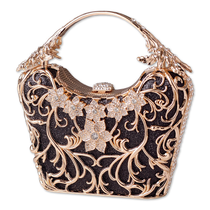 Hollow Out Party Clutch Shiny Banquet Bag